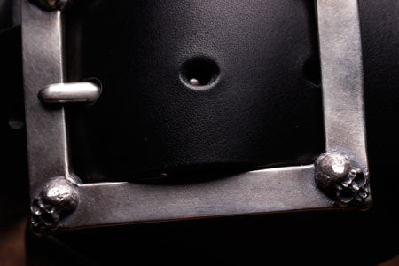 Mad Cult - Four Skull Belt Buckle w/ Belt_5