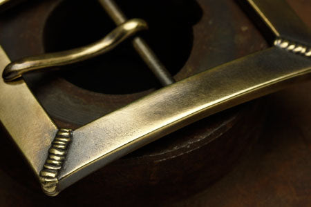 Mad Cult - Four Spot Weld Brass Belt Buckl_3