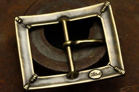 Mad Cult - Four Spot Weld Brass Belt Buckle_5