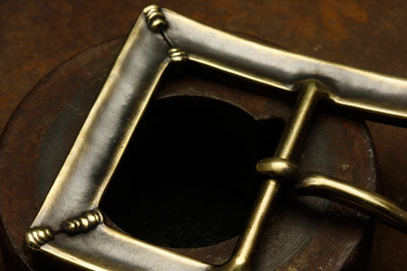 Mad Cult - Four Spot Weld Brass Belt Buckle_6