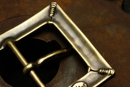 Mad Cult - Four Spot Weld Brass Belt Buckle_7