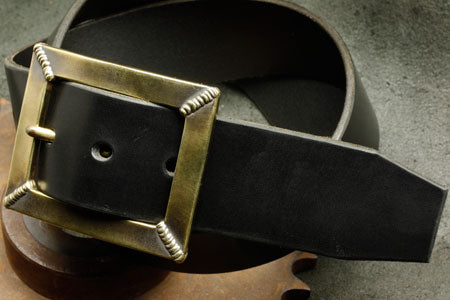 Mad Cult - Four Spot Weld Brass Belt Buckle w/ Belt_5