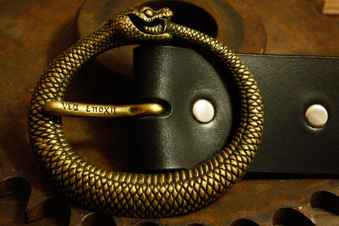 Mad Cult OUROBOROS Belt Buckle w/ Belt_1