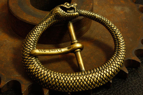 Mad Cult - OUROBOROS Brass Belt Buckle_1