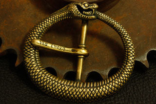 Mad Cult - OUROBOROS Brass Belt Buckle_3