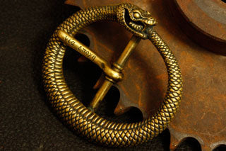Mad Cult - OUROBOROS Brass Belt Buckle_4