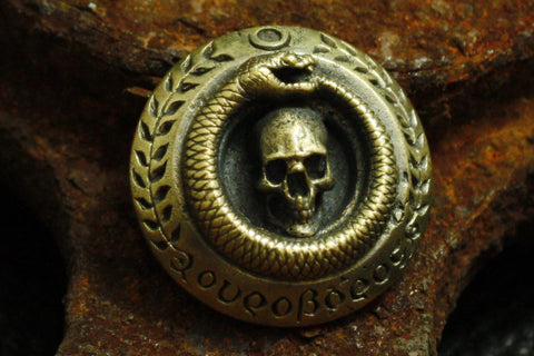 Mad Cult - OUROBOROS Brass Button_1