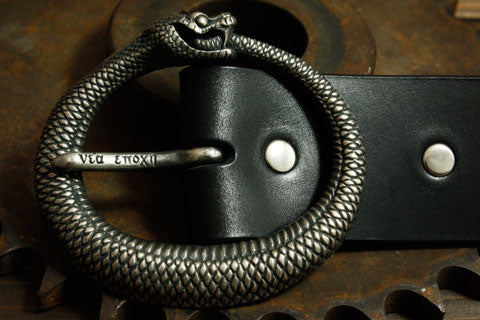 Mad Cult - OUROBOROS Silver Belt Buckle w/ Belt_1