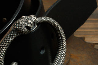 Mad Cult - OUROBOROS Silver Belt Buckle w/ Belt_4