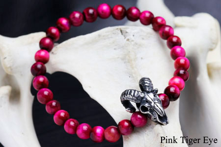 Mad Cult - Sheep Skull Stone Bracelet_7