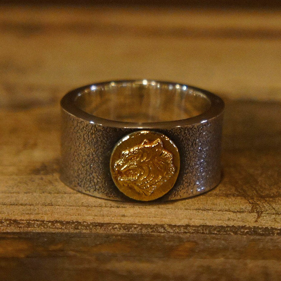 ROAD 18K Gold Tiger Stone Ring 2