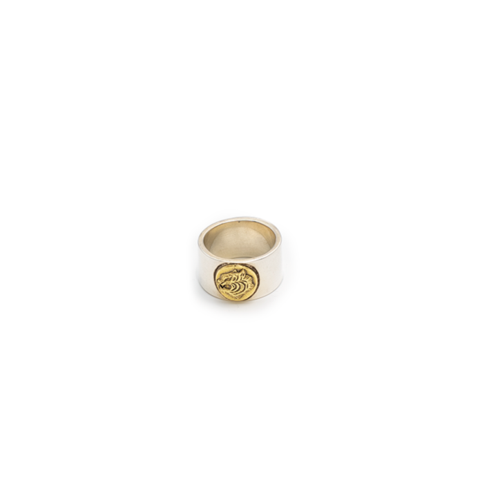 ROAD 18Kt Tiger Plain Ring 1