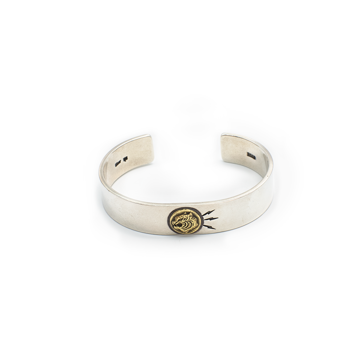 ROAD 18k Gold Tiger Plain Bangle 1