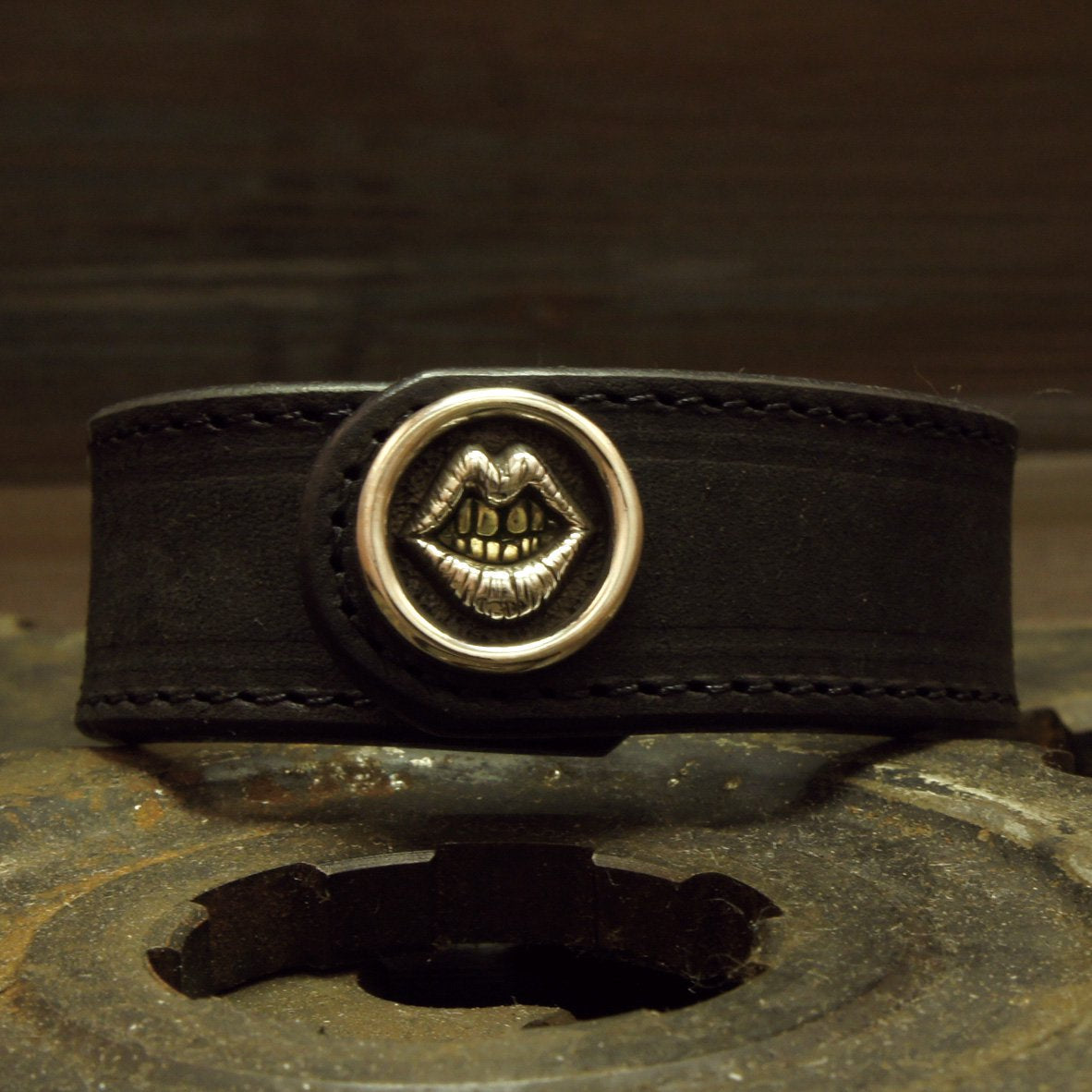 ROAD Fake smile Pride of BlueCollar Leather Bangle 1