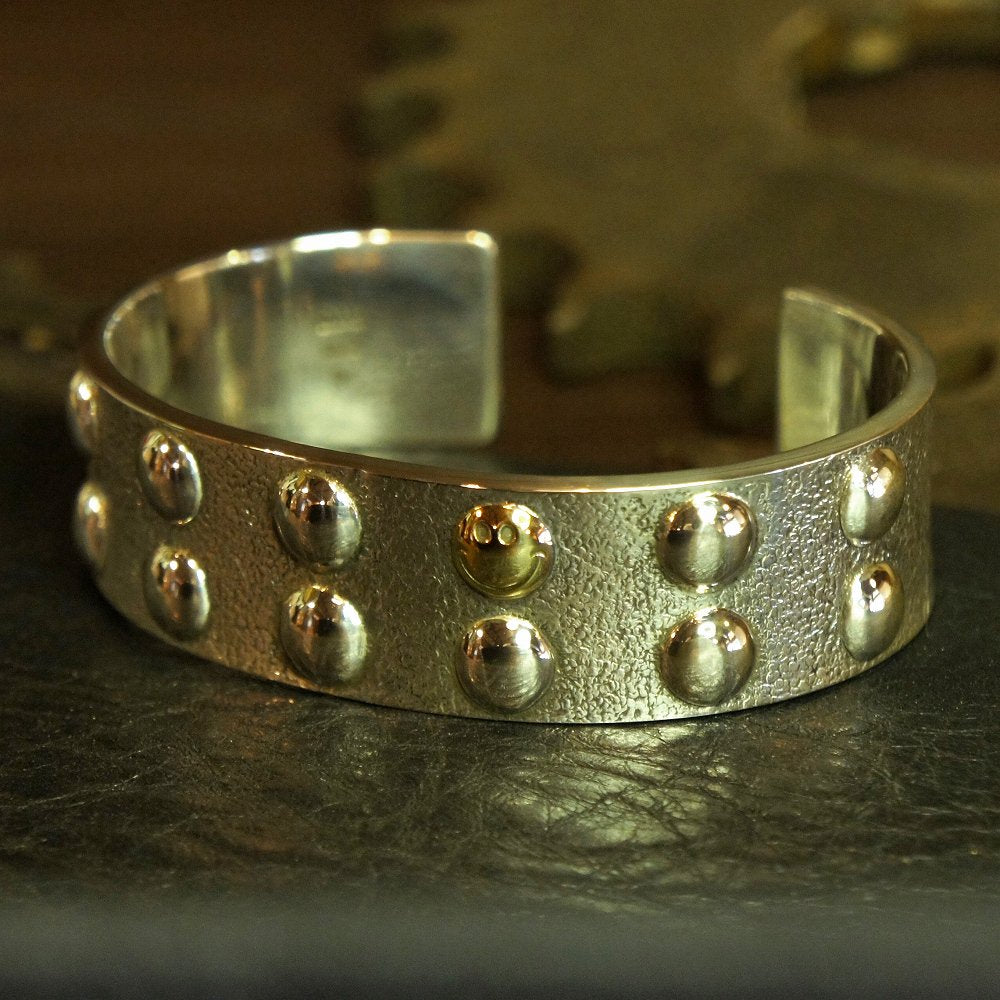 ROAD Smile 10K Gold Wide Bangle 1