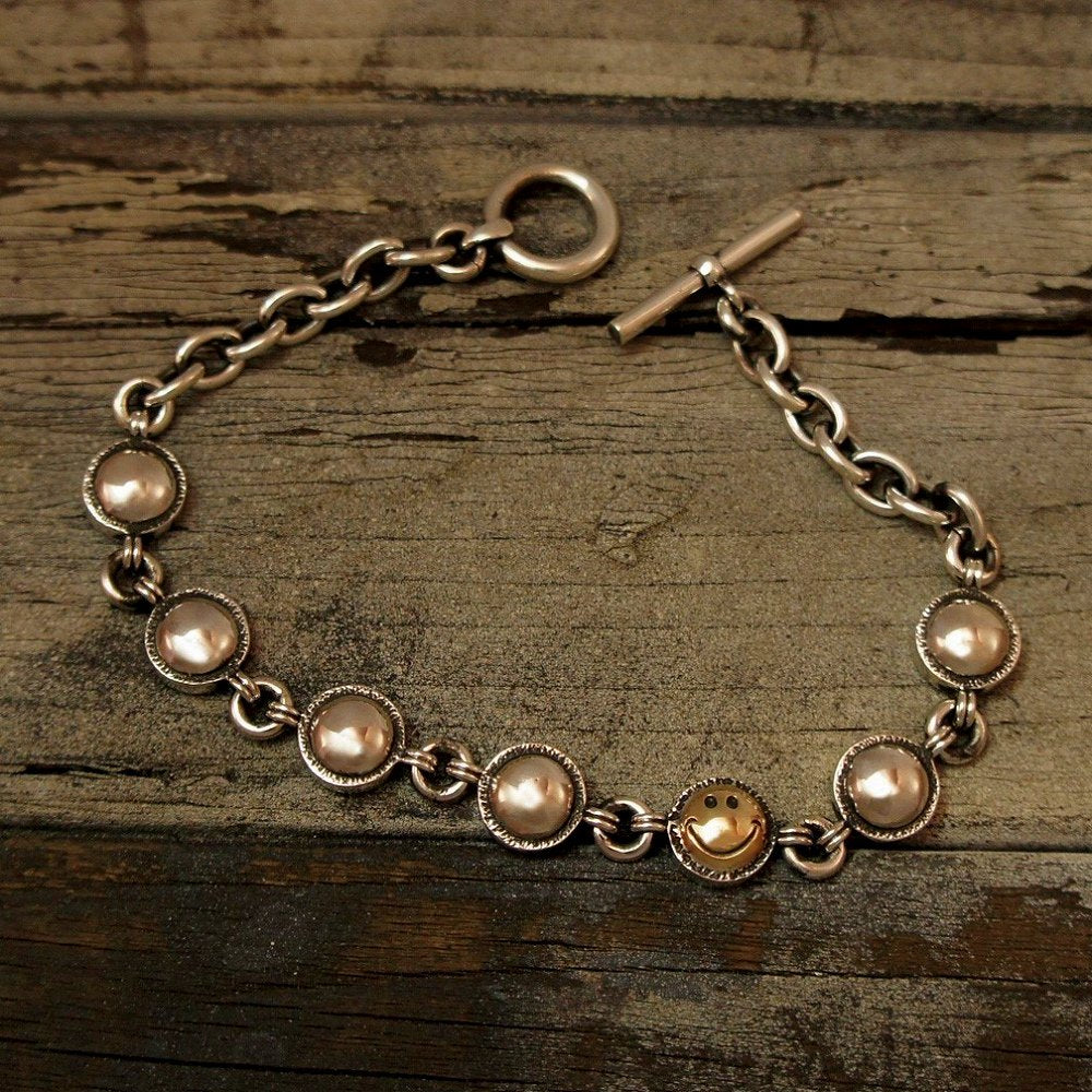 ROAD Smile Chain Stud Bracelet 1