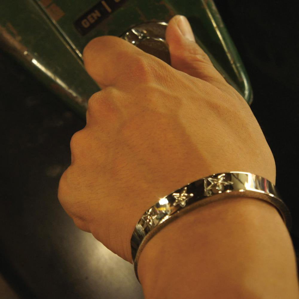 ROAD Three Star Plain Bangle 3