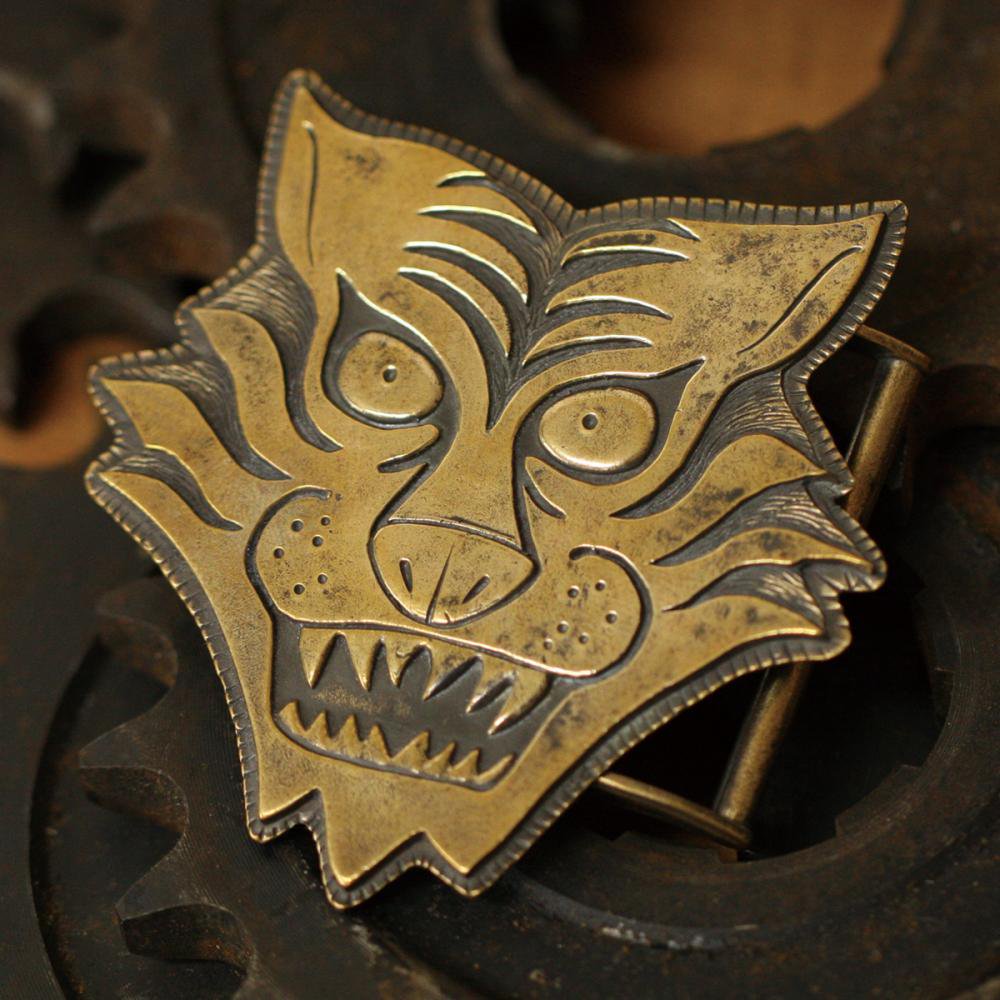 ROAD Tiger Brass Buckle 1