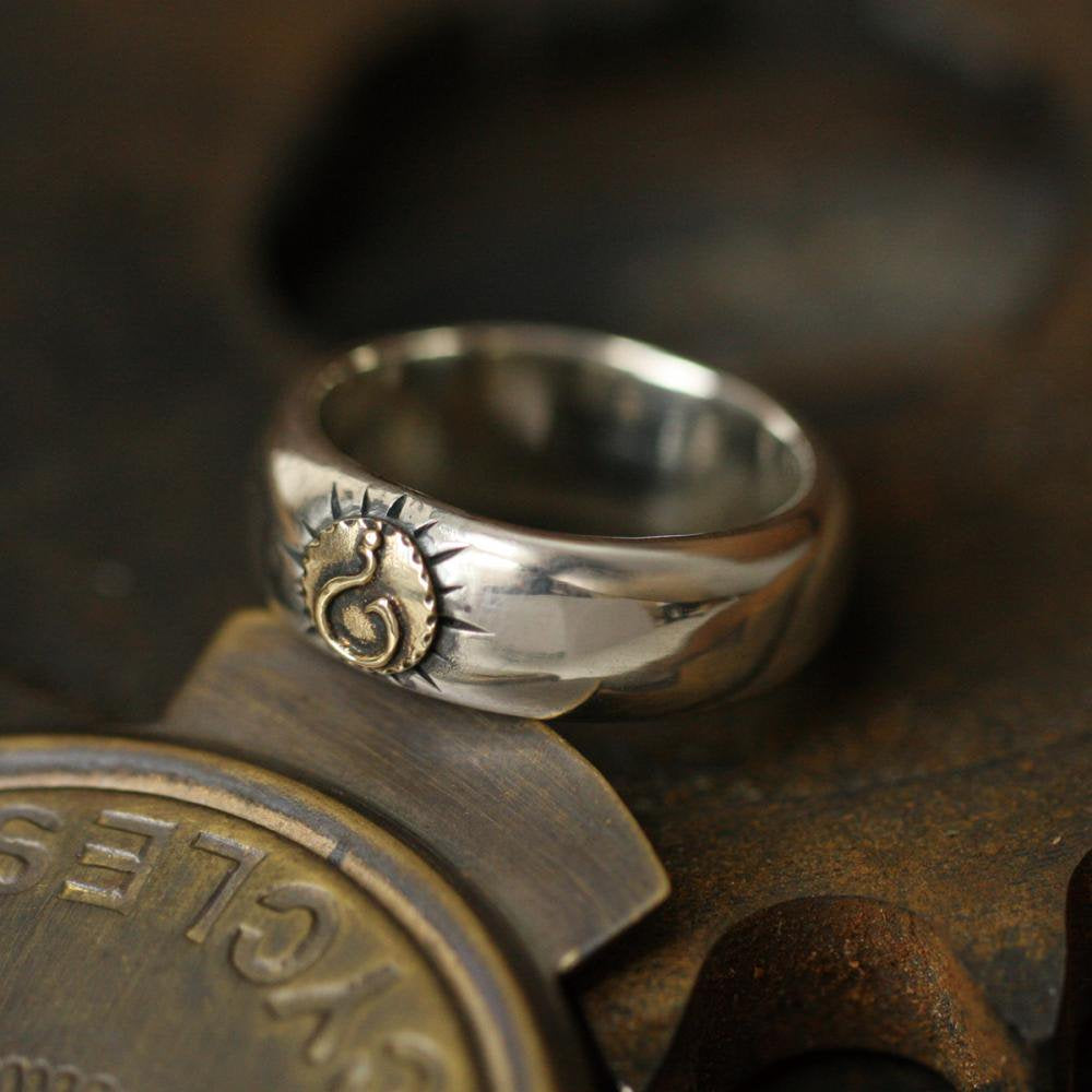 ROAD Unshaken 10Kt Gold Silver Ring 3