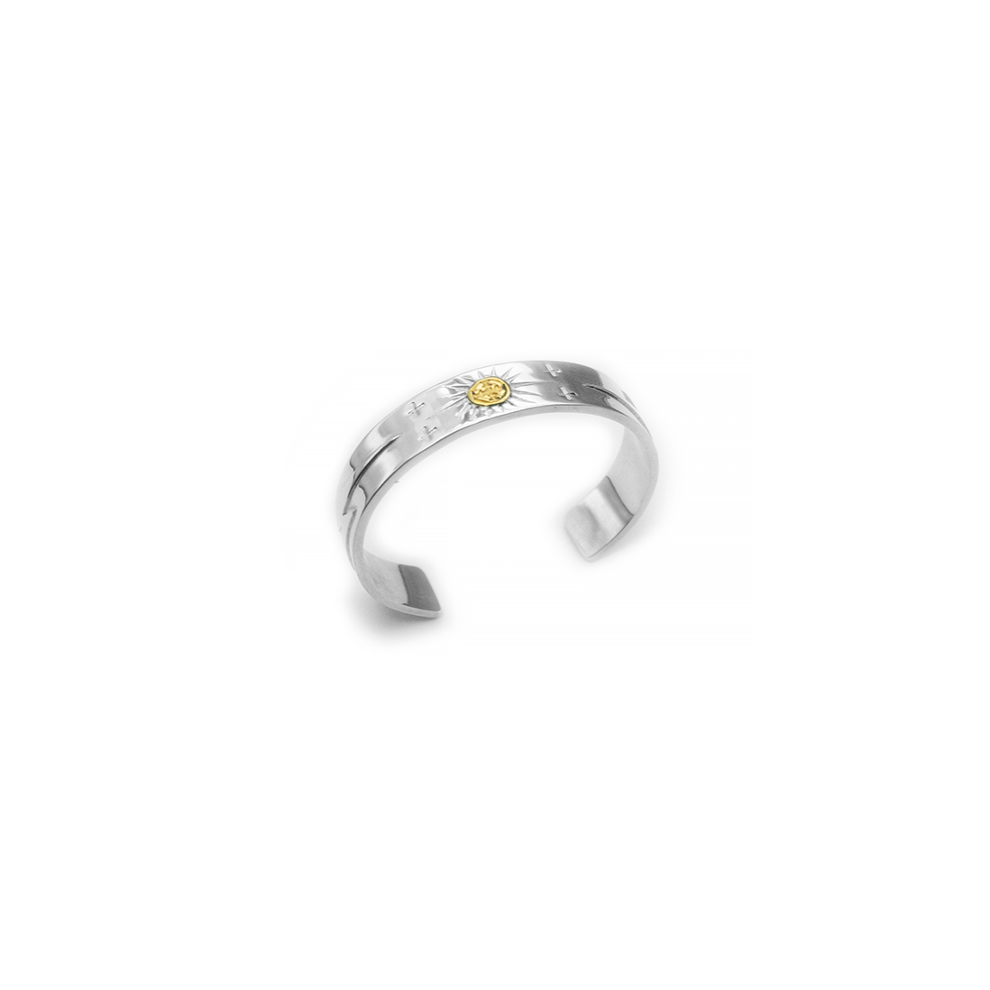 高瀬豪太 Sunshine Studio - 12MM 24K Gold Point Radiation Lightning Bangle_2