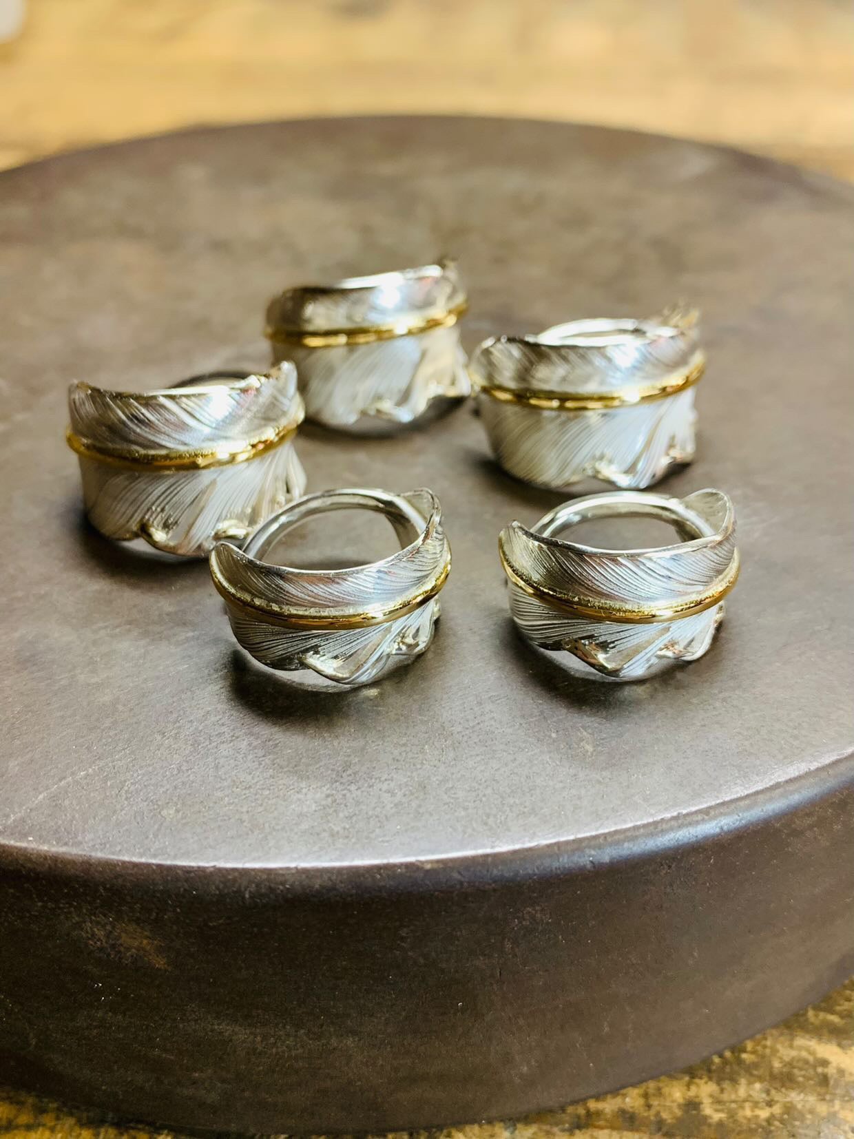 高瀨豪太 Sunshine Studio - 18K Gold Core Feather Ring S_5