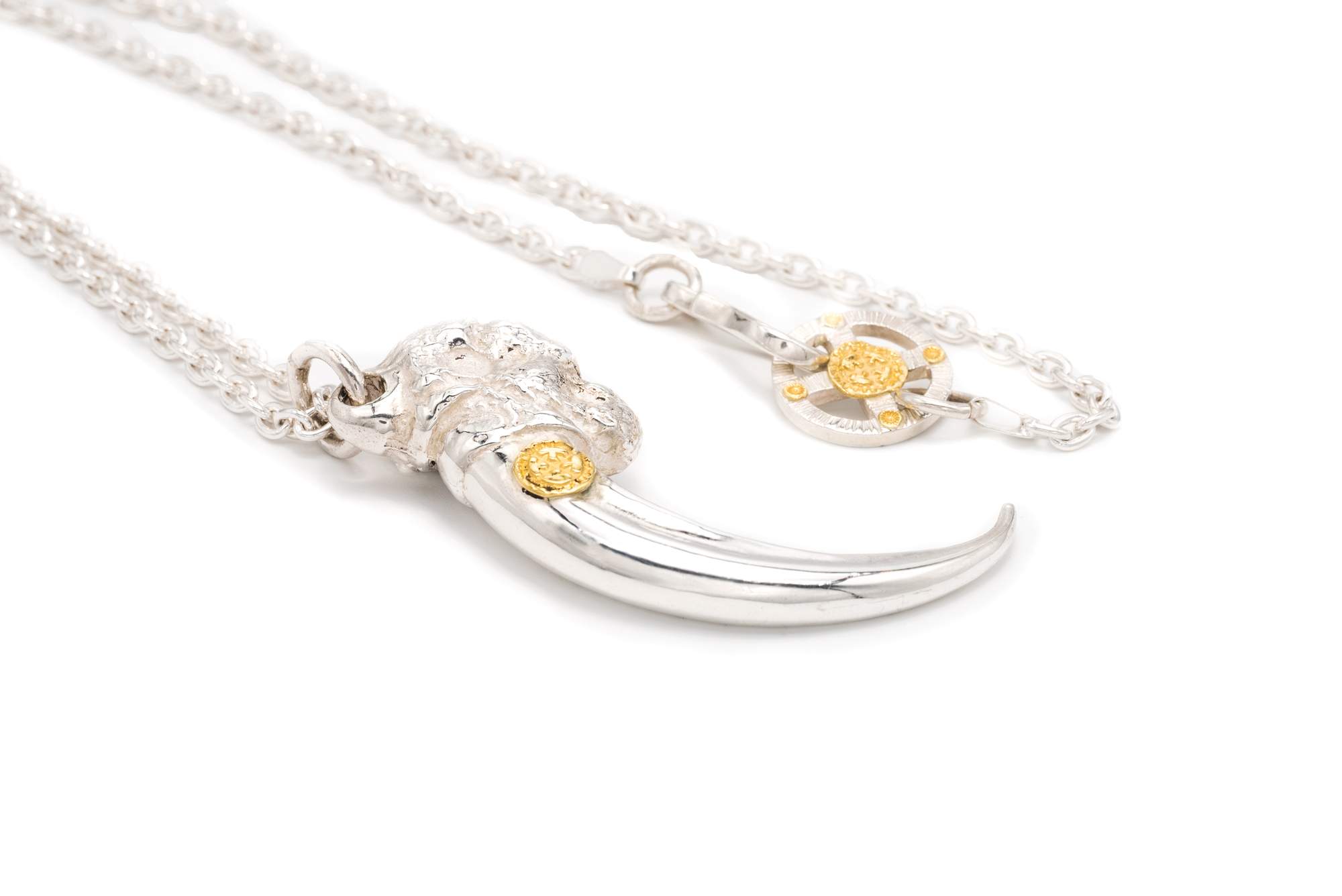 高瀬豪太 Sunshine Studio - 24K Gold Point Eagle Claw Pendant_3