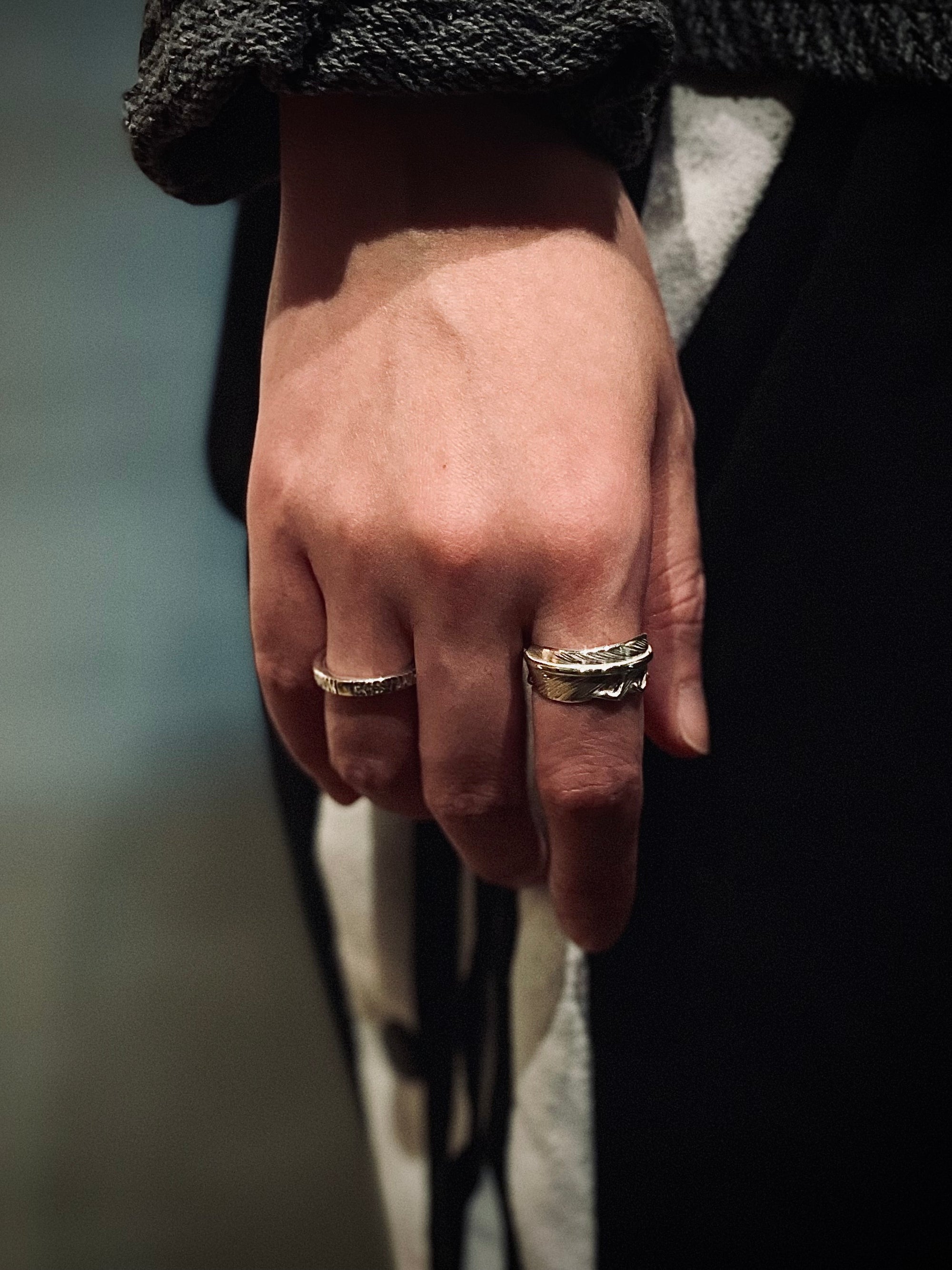 高瀨豪太 Sunshine Studio - 925 Silver Feather Ring S_4