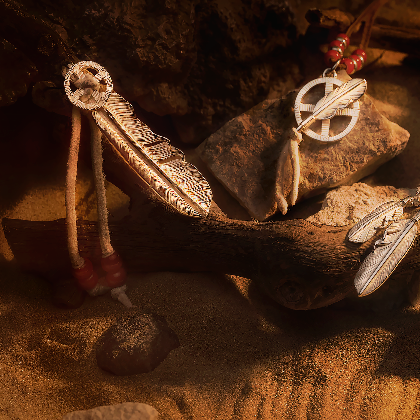 高瀨豪太 Sunshine Studio - Silver Feather Pendant L_6