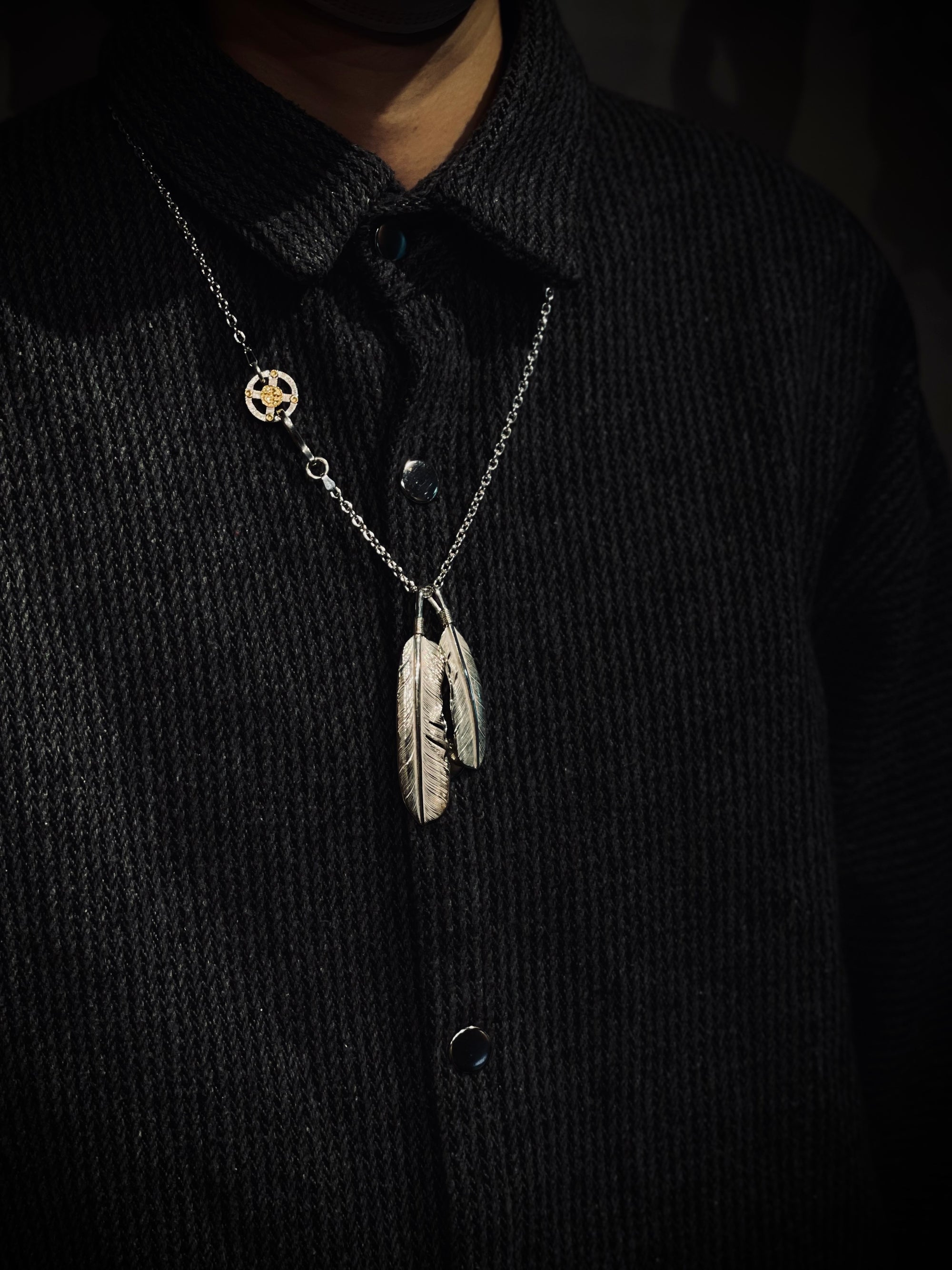 高瀨豪太 Sunshine Studio -  Silver Feather Pendant M_4