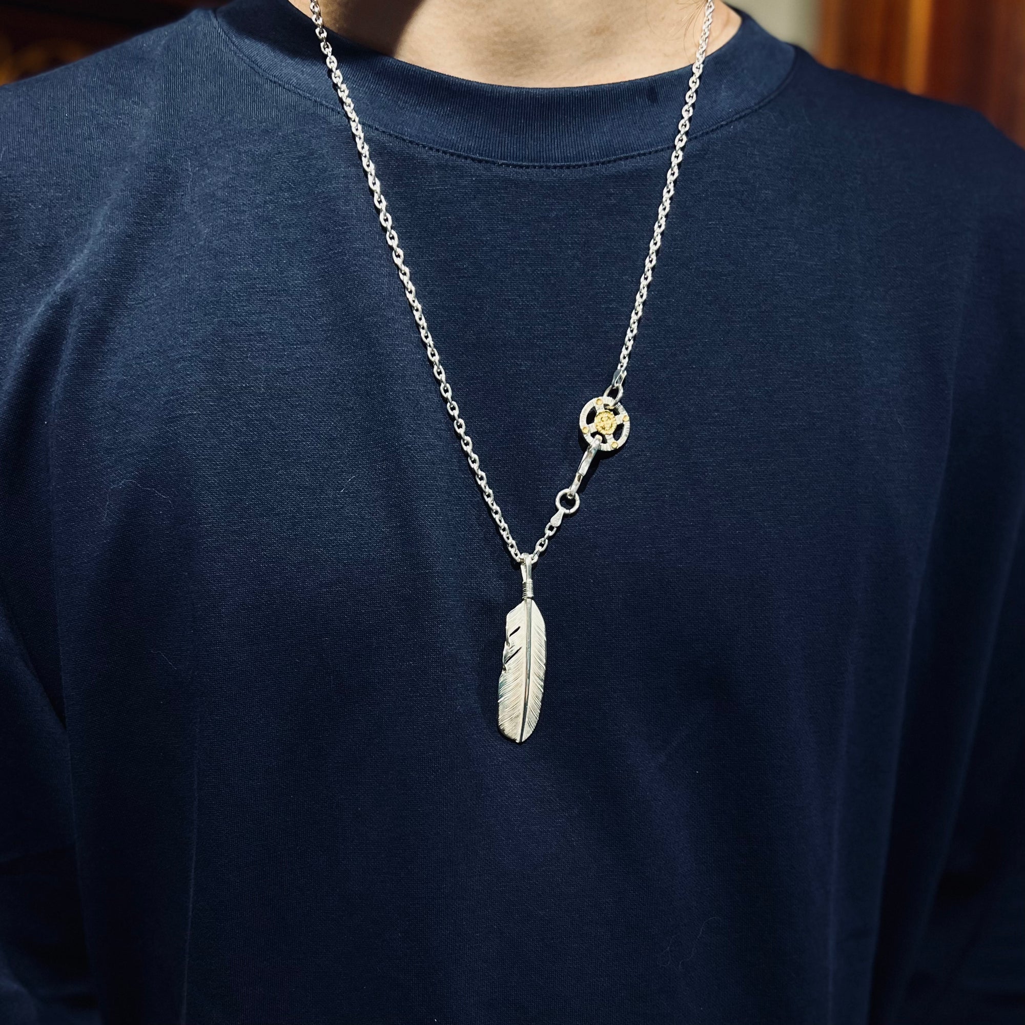 高瀨豪太 Sunshine Studio -  Silver Feather Pendant M_5