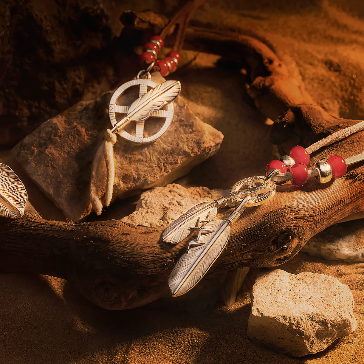 高瀬豪太 Sunshine Studio - XS Feather Wheel Pendant_6