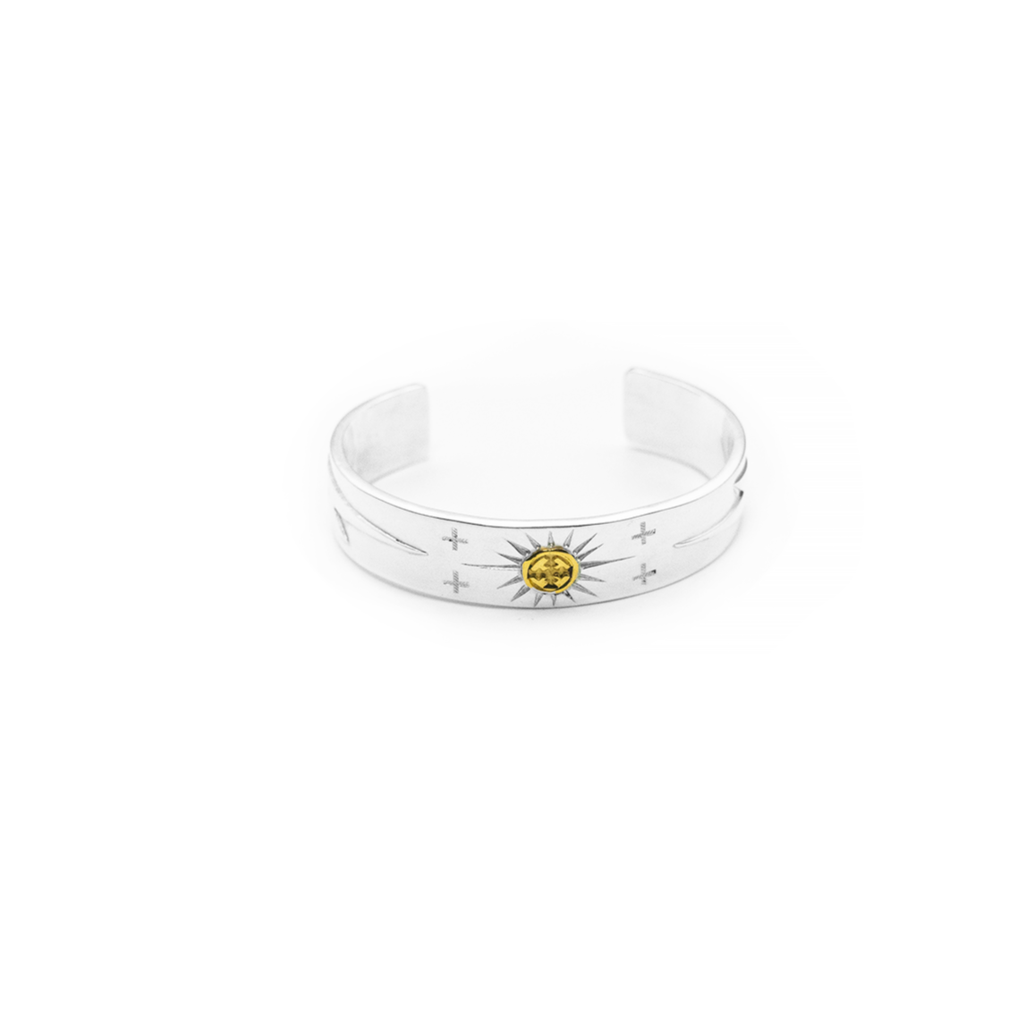 高瀬豪太 Sunshine Studio - 12MM 24K Gold Point Radiation Lightning Bangle_1