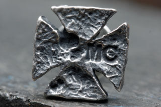 Mad Cult Rusty Iron Cross - P 純銀耳環