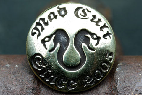 Mad Cult Logo 黃銅裝飾鈕扣
