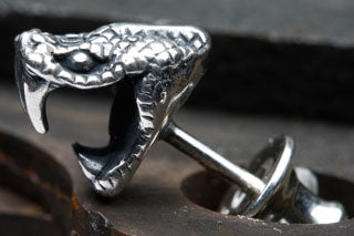 Mad Cult Tiny Viper Head - P 純銀耳環