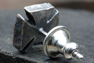 Mad Cult Rusty Iron Cross - P 純銀耳環