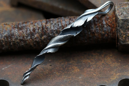 Mad Cult Twist Feather Pendant